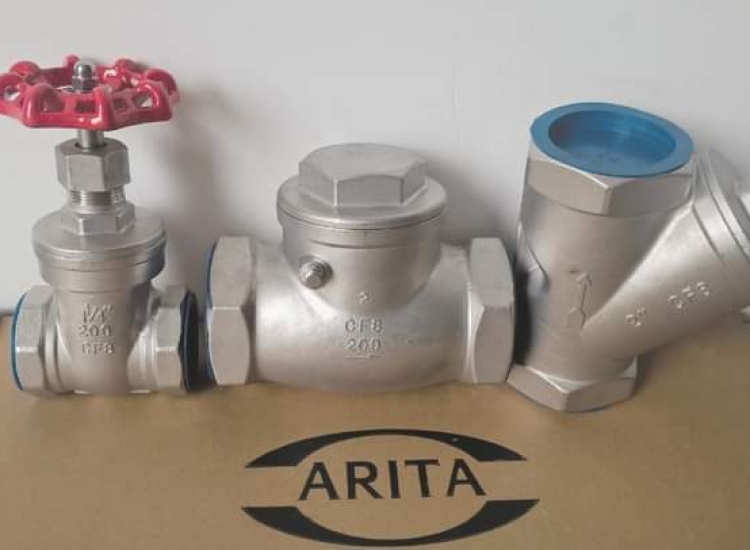 VAN CỔNG INOX 304/van cổng inox 304 arita/ARITA-SS304-GATE-VALVE-RI-SING-JIS10K-FE