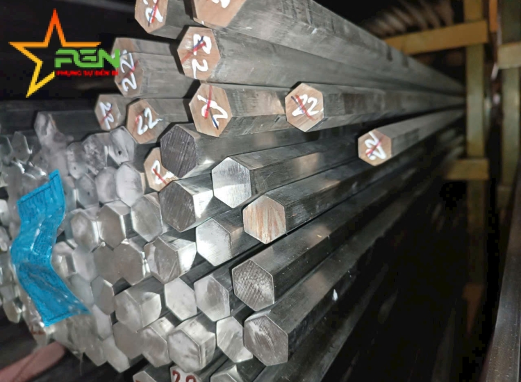 THANH LỤC GIÁC INOX 304|316 PHI 22|S304|316 Stainless Steel Hexagon Bar | Diameter 22mm
