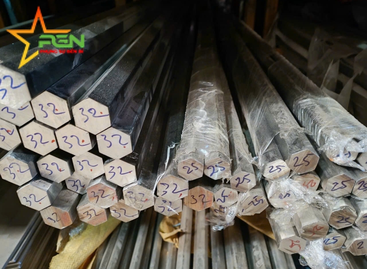 THANH LỤC GIÁC INOX 304|316 PHI 25|S304|316 Stainless Steel Hexagon Bar | Diameter 25mm