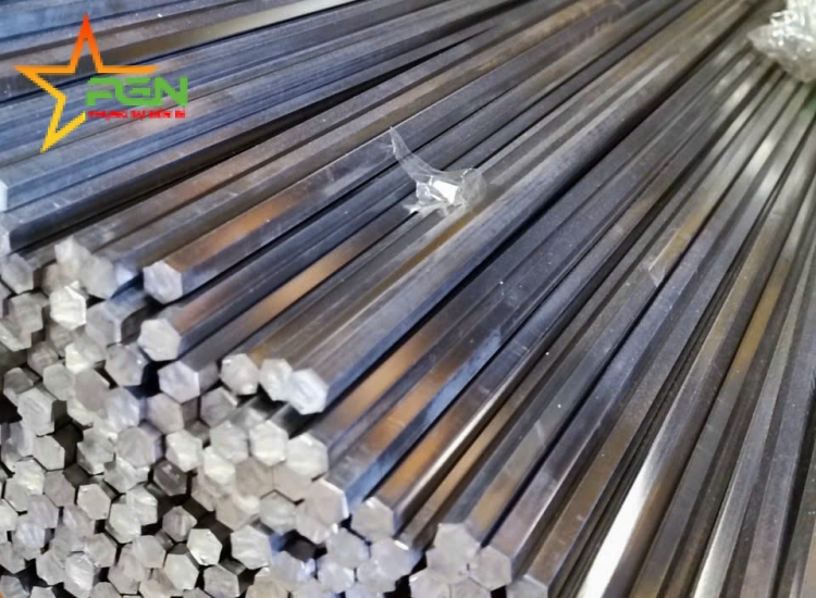 THANH LỤC GIÁC INOX 304|316 PHI 10|S304|316 Stainless Steel Hexagon Bar | Diameter 10mm